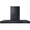Image de Haier I-Link HATS9CBS4BWIFI Hotte murale 90 cm Wi-Fi 701 m3/h 270 W 5 vitesses 64 dB Filtre charbon 3 filtres à graisse LED Noir avec façade en acier inoxydable
