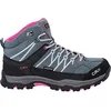 Image de CMP KIDS RIGEL MID TREKKING SHOES WP Mixte enfant Chaussures de randonnée, Vert-Violet fluo (Mineral Green-Purple Fluo), 35 EU