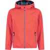 Image de CMP Veste légère Softshell Capuche Fixe Unisexe Enfants, Campari, 128