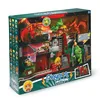Image de Pinypon Action - Attaque de dinosaures, figurine d'aventurier et deux figurines de dinosaures incluses, camp scientifique avec poulis et nombreux accessoires, pour enfants à partir de 3 ans