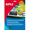 Image de APLI Lot de 10 feuilles d'étiquettes Glossy pour inkjet couleur 199.6 x 289.1 mm