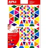 Image de Apli Kids 13239 720 gommettes enl triangles coul ass 6F