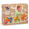 Image de Molto Jeu De Construction De Train En Bois 38x9.50x7.50 Cm 23 Pièces
