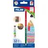 Image de Milan Boîte 12 Stylos De Couleur 2 Pointes Triangulaires