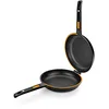 Image de BRA EFFICIENT DUO - Poêle à Omelette 24 cm, en Fonte d'aluminium, Antiadhésive Platinum Plus sans PFOA, Adaptée à tous Types de Feux et Induction, Noire