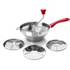 Image de Ibili 742424 Presse purée avec 3 Disques Inox Argent 24 cm