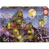 Image de Educa - Puzzle de 500 pièces pour adultes | Maison de fées | Dimensions approximatives une fois assemblé : 48 x 34 cm. À partir de 11 ans (19554)