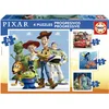 Image de Educa - Coffret de puzzles progressifs Pixar pour enfants, 12-16-20-25 pièces. À partir de 3 ans (19681)