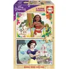Image de Educa - Princesses Disney (Vaiana + Blanche-Neige) | Lot de 2 puzzles en bois pour enfants, 50 pièces chacun. Dimensions : 28 x 20 cm. À partir de 5 ans (19961)