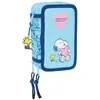 Image de SNOOPY LOVE - Trousse scolaire avec 37 outils inclus, trousse pour enfant, idéale pour les enfants de 5 à 14 ans, confortable et polyvalente, qualité et résistance, 12,5 x 5,5 x 19,5 cm, bleu clair,