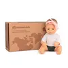 Image de Miniland Coffret cadeau Dolls : poupée bébé caucasien de 32 cm + ensemble Forest, multicolore, 31216