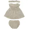 Image de Miniland Ensemble Tricot : Robe Et Bandeau 32 Cm