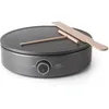 Image de Lacor - 69433 - Crêpe Électrique 1500W, Crêpes XL, Thermostat Réglable, Voyant Lumineux, Comprend Râteau et Spatule en Bois, Eco et 100% sans APFO, Plaque Ø33 cm