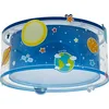 Image de Dalber Plafonnier enfant Planets planètes système solaire Bleu, 41346, E27