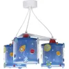 Image de Dalber Plafonnier pour enfant 3 lumières Planètes Planètes Système solaire (41344) Bleu