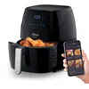 Image de Ufesa AF5000 Phantom Friteuse à air sans huile avec WiFi, 5 l, contrôle tactile numérique, 8 programmes, 1500 W, application avec livre de notes, température et temps réglables, cuve et plateau