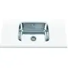 Image de Edesa 950270023 Sous comptoir | Modèle Fuji BE 50 x 40 1C | 1 Cuve carrée | Évier de cuisine 18 cm de profondeur | Largeur de 60 cm | Finition en acier inoxydable