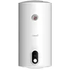Image de Cata CTRH-50-REV Chauffe-eau électrique rond, réversible, horizontal et vertical, mode ECO, affichage mécanique, puissance 1 500 W, valve de sécurité, blanc