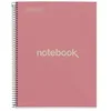 Image de Miquelrius - Cahier A4 recyclé, 80 Feuilles de 80 g/m², Grille 5 x 5 mm, Carnet en papier recyclé (Post-Consommation récupéré), 1 Bande Couleur, 4 Trous, Couverture Recyclée, Eco Pink