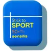 Image de Sensilis Sport Stick SPF50 Barre de protection solaire, protège la peau des rayons UVB et UVA, prévient le vieillissement, finition invisible, application précise, tous types de peaux, Stick 10 g