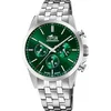 Image de Lotus Montre pour Homme 18989/3 Chrono Boîtier en Acier Inoxydable Gris Bracelet en Acier Inoxydable Gris, Green, bracelet