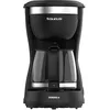Image de Taurus Cafetière à goutte Verona 6, 600 W, 600 ml, Intense Flavour Tech, plaque chauffante, filtre permanent lavable, carafe en verre anti-goutte, design compact noir mat, sans BPA