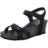 Image de Panama Jack Julia Basics Sandales à talon compensé pour femme, Noir, 40 EU