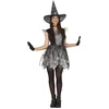 Image de FIESTAS GUIRCA Déguisement de sorcière avec paillettes argentées pour femme Taille adolescente 14-16 ans