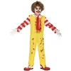Image de FIESTAS GUIRCA Déguisement de Monsieur McKiller Combinaison jaune de clown fou pour Halloween pour enfant 10-12 ans