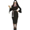 Image de FIESTAS GUIRCA Déguisement de Nonne Zombie Sanglante pour Femme - Comprenant Voile et Robe Déchirée - Halloween Taille XL
