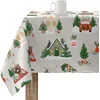 Image de BELUM Nappe de Noël 100 x 140 cm 100% coton résiné anti-taches (acte non plastifié) Modèle Merry Christmas 78