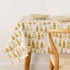 Image de BELUM Nappe de Noël 100 x 140 cm 100% coton résiné Anti-taches (Tacte non plastifié) Modèle Christmas 31 Gold