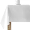 Image de BELUM | Nappe en résine anti-taches XL Taille : 100 x 180 Modèle : uni blanc 103, Nappe XL Tissu 100% coton résiné anti-taches (Tacte non plastifié).
