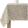 Image de BELUM Nappe XL Anti-taches 100% coton résiné, Nappe non toile cirée, Nappe tactile coton, Nappe imperméable, Nappe anti-taches répulsif liquide (MMulticolore, 100 x 300)