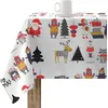 Image de BELUM Nappe de Noël | Nappe Anti-taches Table Rectangulaire Résiné | Nappe en résine (Tacte plastifié) | Nappe de table | Nappe de table maison (140 x 140 cm)