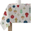 Image de BELUM Nappe de Noël | Nappe Anti-taches Table Rectangulaire Résiné | Nappe en résine (Tacte plastifié) | Nappe de table | Nappe de table maison (100 x 140 cm)