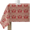 Image de BELUM Nappe de Noël | Nappe Anti-taches Table Rectangulaire Résiné | Nappe en résine (Tacte plastifié) | Nappe de table | Nappe de table maison (140 x 140 cm)
