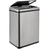 Image de WELL HOME MOBILIARIO & DECORACIÓN Poubelle intelligente sans pieds avec ouverture automatique ou contact manuel, 40 l, hauteur : 55,5 (x35,5 x 26), gris.