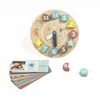Image de Eurekakids Horloge Gigogne En Bois Avec Des Cartes Pour Apprendre Les Heures