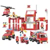 Image de Eurekakids Blocs De Construction De La Caserne De Pompiers Avec Des Véhicules De Secours 827 Pièces