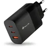 Image de NGS BUD 65W - Chargeur mural ultra rapide avec 3 ports USB-C (PD & PPS 65W) USB-A (QC 3.0 18W) Compact et portable pour smartphones, tablettes, ordinateurs portables, matériaux GaN ignifuges, charge