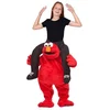 Image de Mom Déguisement D´elmo à Chevaucher Pour Enfant
