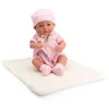 Image de Tachan - Poupée bébé 40 cm, avec Ranita en tricot rose, bonnet et chaussettes en tricot, avec couverture en bourreau, physico réaliste de bébé, membres articulés (CPA Toy Group Trading S.L. 788T00631)