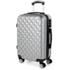 Image de ITACA - Valise Cabine 55x40x25 Rigide Légère à Roulette 4 Roues Pivotantes avec Cadenas à Combinaison TSA Bagage Cabine Idéal pour Voyager en Avion Petite Valise Compacte Compatible avec Rya, Zilver