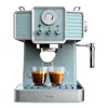 Image de Cecotec Express Power Espresso 20 Tradizionale Light Blue. 1350 W, Espresso et Cappucicno, 20 bars et thermoblock, vaporisateur, manomètre, design vintage, capacité 1,5 litres