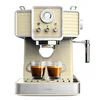 Image de Cecotec Express Power Espresso 20 Tradizionale Light Yellow. 1350 W, Espresso et Cappucicno, 20 bars et thermoblock, vaporisateur, manomètre, design vintage, capacité 1,5 litres