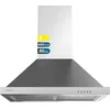 Image de Cecotec Hotte aspirante 60 cm Pyramidale Bolero Flux PM 606500 Inox A. Moteur 165 W, Finition inox, Aspiration 650 m3/h, Commande mécanique, 3 niveaux de puissance, Lumière et Filtre à charbon