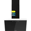 Image de Cecotec Hotte Aspirante 60cm Bolero Flux DT 606500 Glass Black A. 165W en 3 Niveaux, Finition Frontale en Verre Noir, Aspiration 650m3/h, Touch Control, Booster, Light, Carbon Filter