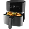 Image de Cecotec Friteuse sans huile 5,5 L à air chaud Cecofry Full InoxBlack 5500 Pro 1700 W, diététique et numérique, panneau tactile, finitions en acier inoxydable, technologie PerfectCook, thermostat, 8