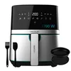 Image de Cecotec Cecofry Cecofry Friteuse à air sans huile 5500 Pro avec accessoires, 1 700 W, diététique et numérique, tactile, finitions en acier inoxydable, 8 modes, lot d'accessoires